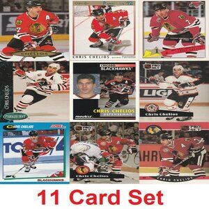 Chris Chelios Hockey Card Collection